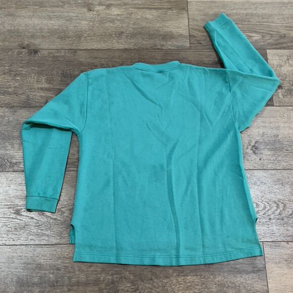 Vintage 80s/90s Ross Beverly Hills University Jaguars Teal Sweatshirt - One Size - Picture 5 of 7